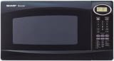 Sharp 1100 Watt 1.0 cu. ft. Carousel Microwave Oven in Black [ Model R308KK ]