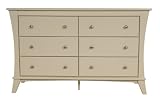 Kidz Decoeur Long Beach 6 Drawer Double Dresser, Cream Image