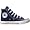 Converse YTH Chuck Taylor Allstar HI BLAU 3J233 Grösse: 31
