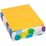 Mohawk BriteHue Ultra 20 lb., 8.5 x 11 Inch, Smooth Text Paper 500 Sheets/Ream - Sold as 1 Ream, Orange (101329)