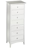Hawthorne Seven drawer Chest, 48.5Hx20W, WHITE