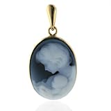14K Framed Mother Holding Child Pendant