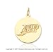 14k Yellow Gold Tampa Bay Devil Rays Circle Pendant