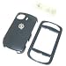 PCMICROSTORE Brand HTC Mogul XV6800 PPC6800 P4000 Carbon Fiber Style Snap-On Case Cover with Removable Swivel Belt Clip