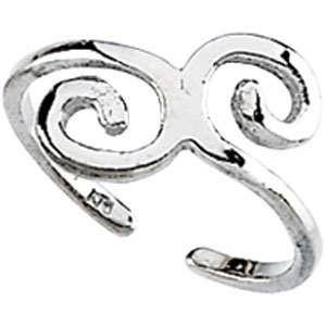 Toe Ring 14K White Gold Toe Ring by 