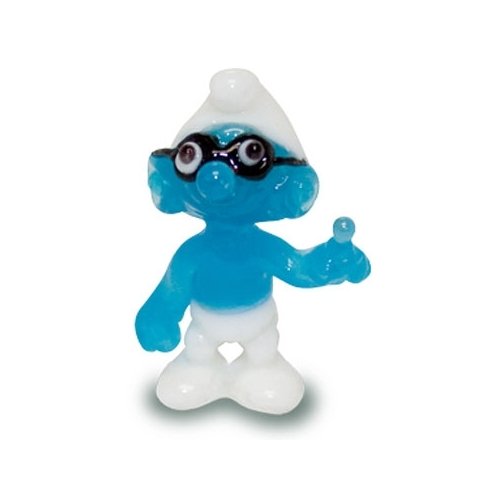 BRAINY SMURF - Tynies Miniature Glass Figurine