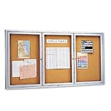 GBC-COMMERCIAL & CONSUMER GRP / QRT2366 / Enclosed Bulletin Board, Natural Cork/Fiberboard, 72x36, Aluminum Frame / Sold as 1 EA