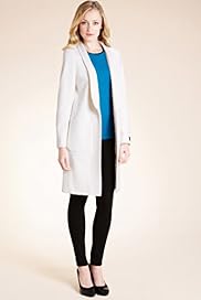 Autograph Wool Rich Open Front Coat with Cashmere