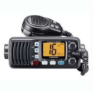 Icom M304 VHF Marine Radio, Black