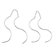 Sterling Silver 'S' Curve Threader Earrings
