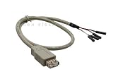 InLine® USB 2.0 cable internal, InLine®, USB A female to header connector, 0.4m