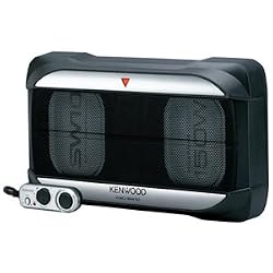 KENWOOD KSC-SW10 Dual 5X7 inch 150 Watts Powered Enclosed Subwoofer with Remote