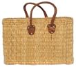 Moroccan Straw Summer Beach / Shopper / Tote Bag