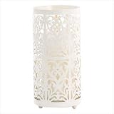 Floral Glass Candle Holder White Wedding Centerpiece