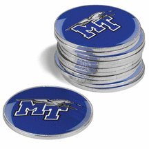 Middle Tennessee State Blue Raiders Golf Ball Marker Pack)