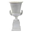Two handle tall urn large in cream