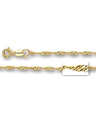 14K Yellow Gold Singapore Chain (Width 1.5mm)