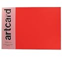 Paperchase 5 Sheets Of A3 Artcard. Bright Red Design