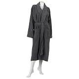 Aquis Essentials Terry Robe, Extra Large, Graphite