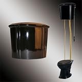 Toilets Black Vitreous China, Ceramic Corner High Tank Elongated Toilet L-pipe