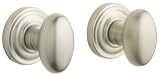 Baldwin 5425.150.PASS Egg Knob Passage Set, Satin Nickel