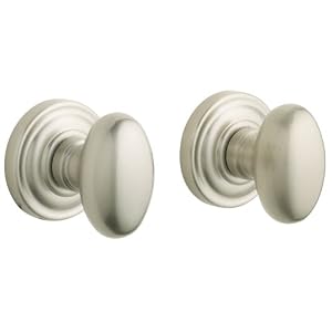 Baldwin 5425.150.PASS Egg Knob Passage Set, Satin Nickel by 