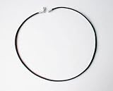 Nikis: 2mm dia. Black Leather Necklace/Pendant Cord with choice of size and fixing finish from £9.99