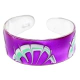 Sterling Silver 925 PURPLE Hand Painted PASSION Toe Ring