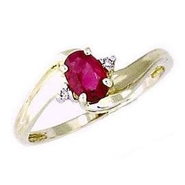 Ruby Gemstone and Diamond Wave Ring by Szul