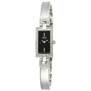 Citizen Ladies EG2380-57E Eco-Drive Silhouette Crystal Accented Bangle Watch