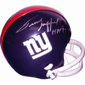 Frank Gifford Autographed/Hand Signed New York Giants Football Mini Helmet