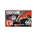 Maxell UR-60 Blank Audio Cassette Tape, 8 Pack