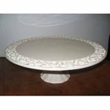 Review Home Essentials  / Cream Lace Cake Plate