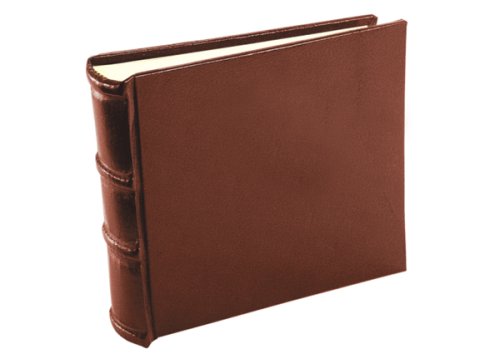 Epica 9x6 inch Handmade Italian Distressed Leather Photo Album / Wedding Album with 30 acid free archival CREAM pages / Leather Bound Wedding Book / Scrapbook / Scrap album / Legacy Wedding Gift for him or her / Ideal first or third Anniversary gifts / Superb unique corporate trendy gift / Brag book