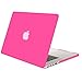MOSISO Plastic Hard Shell Case Cover Only Compatible MacBook Pro (No USB-C) 13 Inch with Retina Display (No CD-ROM) (A1502 / A1425), Release 2015/2014/2013/end 2012, Rose Red