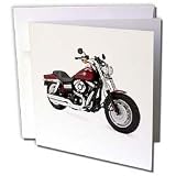 Greeting Card Picturing Picturing Harley Davidson Motorcycle Dyna FXD