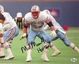 Mike Munchak Autographed Action 8 x 10 Photograph with HOF 2001 Inscription