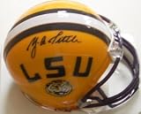 YA Tittle Autographed/Hand Signed LSU Tigers Mini Helmet