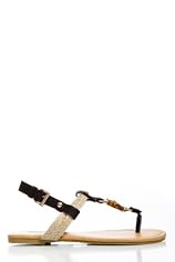 Weaved Strap Sandal in Black