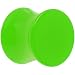 00 Gauge Lime Green Acrylic Saddle Plug