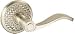 Fusion VAL-C1-BRN Brushed Nickel Garden Trellis Privacy Leverset from the Garden Trel...
