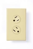 360 Electrical 36011-V Rotating Duplex Outlet, Ivory