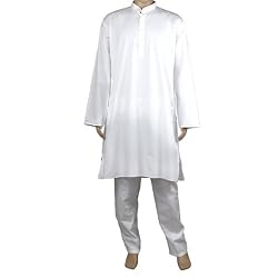 Mens Yoga Clothes Cotton Kurta Pyjama