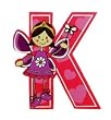 Self Adhesive Wooden Fairy Letter K by The Toy Workshop