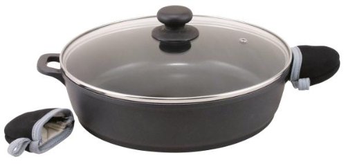 2 Stück Servierpfanne Aluminium-Druckguss, Ilag 