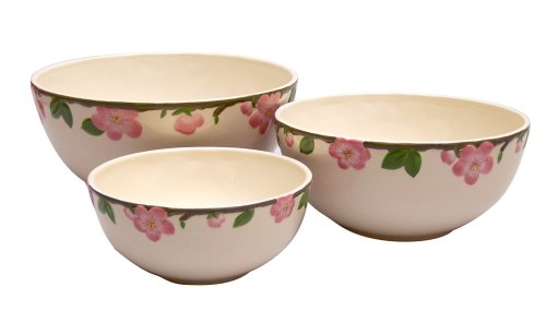 Franciscan Desert Rose Mixing Bowls, Set of 3