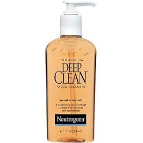 (Pack of 2) Neutrogena Deep Clean Facial Cleanser for Normal to Oily Skin, 6.7-Ounce Pump Bottles