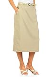 Women's Belted Pencil Skirt, Regular & Plus Size