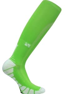 Vitalsox Graduated Compression Performance Patented Recovery Socks with Dry Stat  (Lime, Large)