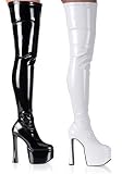 6.5 Inch Chunky Heel Boot W/Full Inner Zipper. Formerly Pl-Candy-200.
